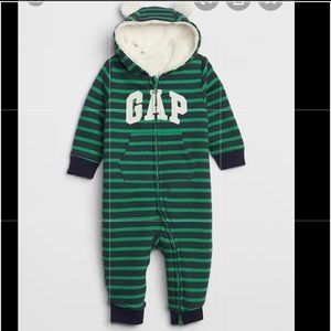 Baby Brannan Bear Gap Logo Sherpa One-Piece